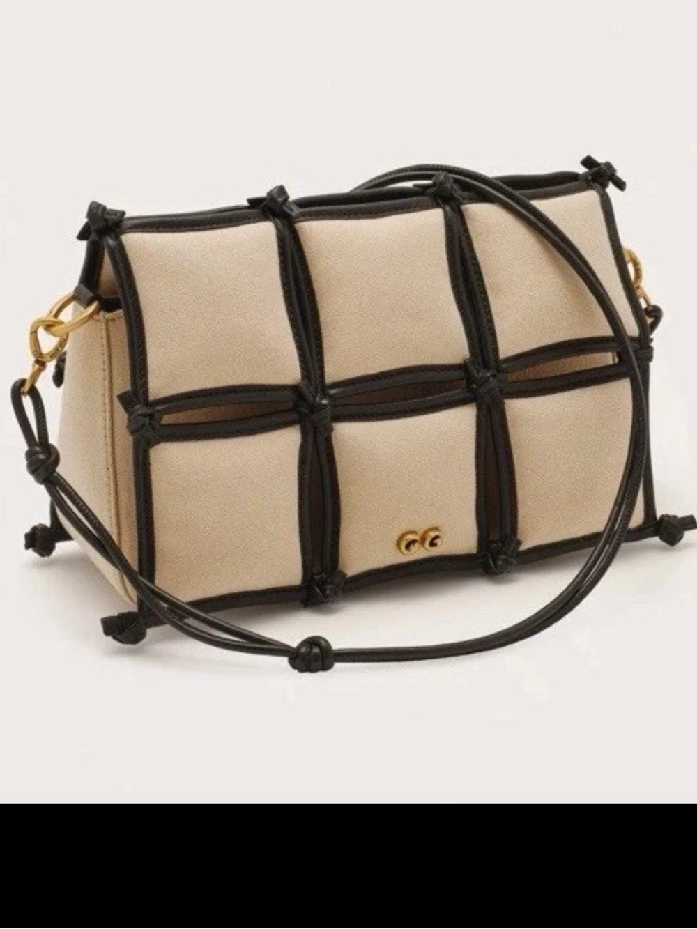 Cult Gaia Puff Crossbody Bag Khaki & Black Nwot comes with dustbag Retail $498 - Picture 4 of 13